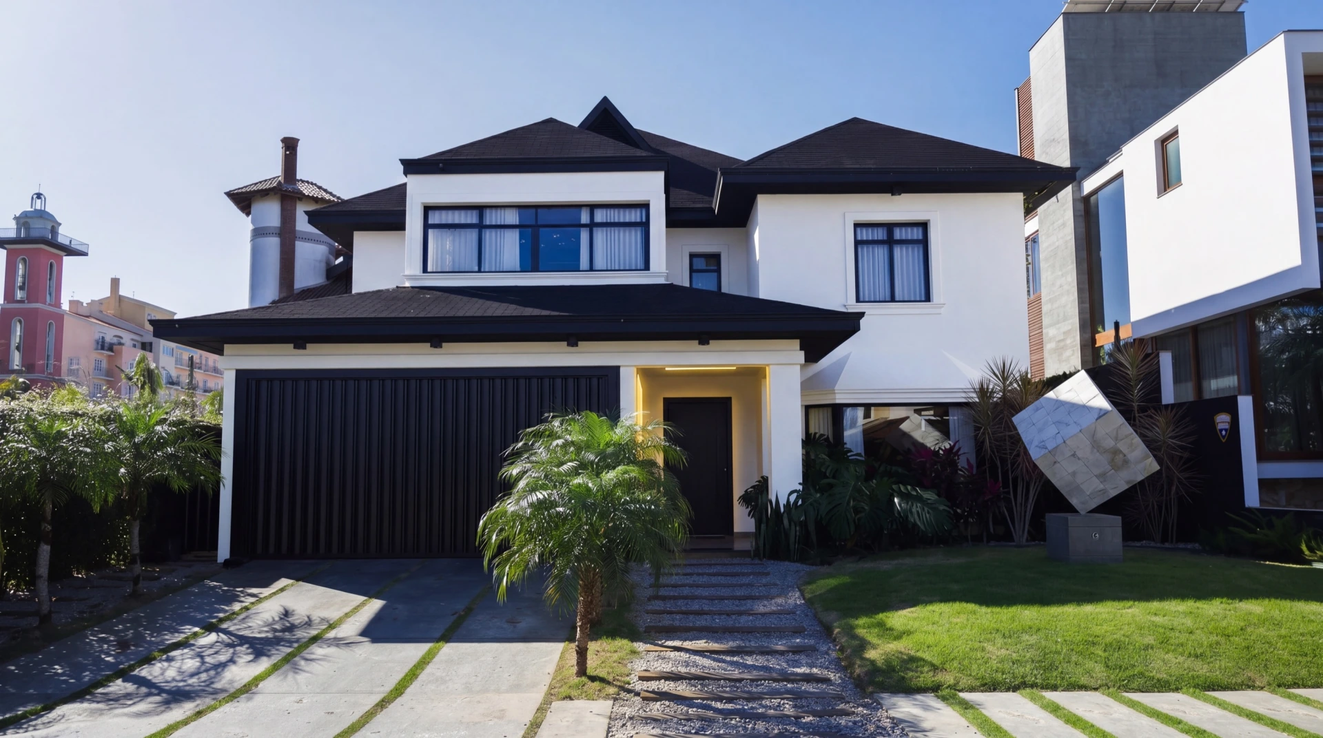Cinematic House Jurerê - Front Facade