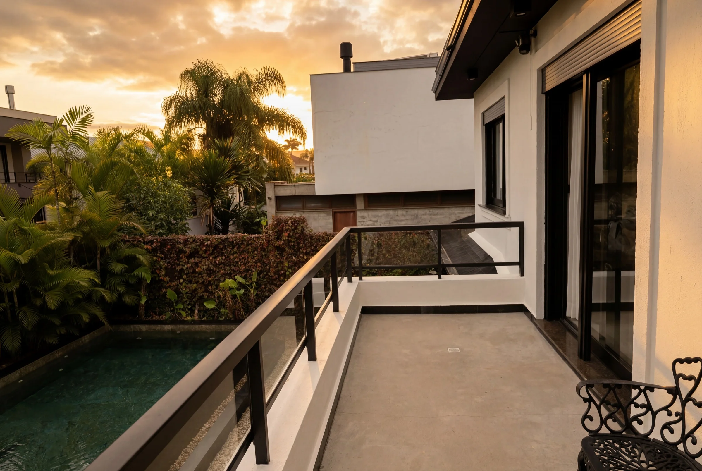 Cinematic House Jurerê - Balcony Pool View Sunset